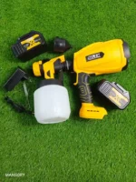 Cordless Rechargeable Spray Gun | Battery Operated Paint Spray Machine | Portable Wireless Spray Gun with 2 Batteries