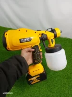 Cordless Rechargeable Spray Gun | Battery Operated Paint Spray Machine | Portable Wireless Spray Gun with 2 Batteries