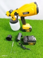 Cordless Rechargeable Spray Gun | Battery Operated Paint Spray Machine | Portable Wireless Spray Gun with 2 Batteries