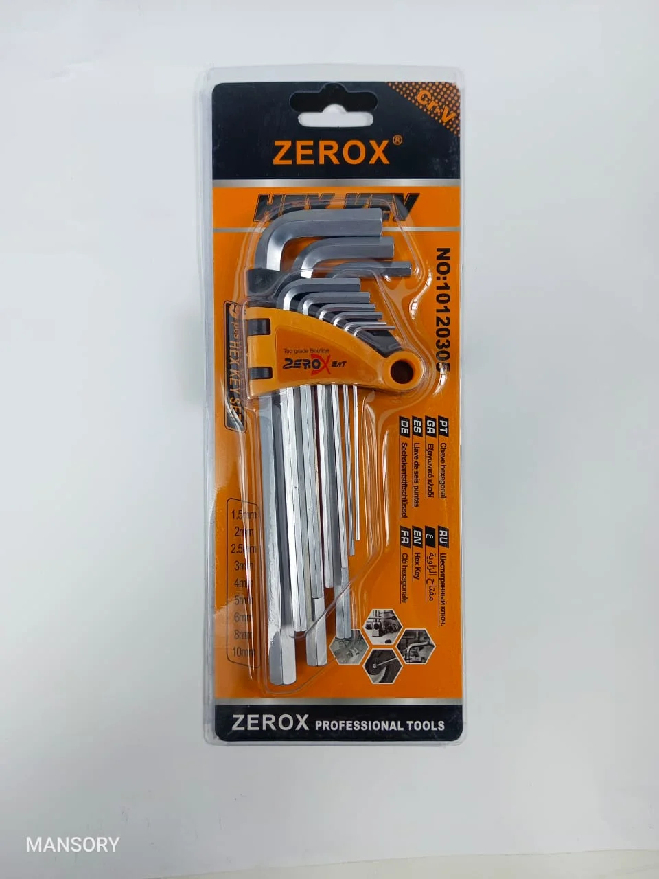 Hex Key Set (Allen Key Set) – Heavy Duty Professional Tools ZEROX Hex Key Set (Allen Key Set) – Heavy Duty Professional Tools ZEROX