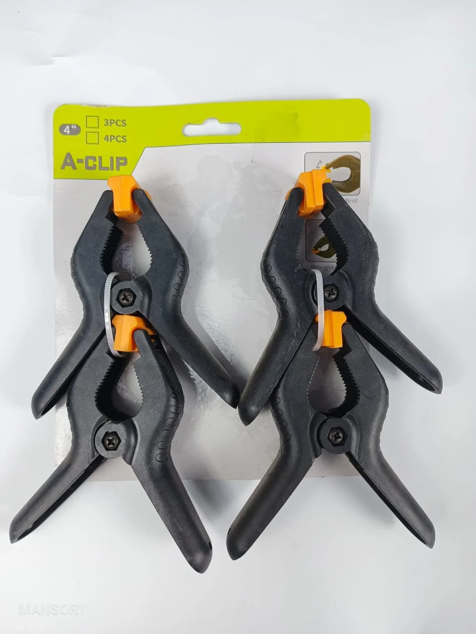 A-Clip Spring Clamps Set 4 Inch 4pcs – Strong Grip Plastic Clamps for Woodworking, Craft & DIY A-Clip Spring Clamps Set 4 Inch 4pcs – Strong Grip Plastic Clamps for Woodworking, Craft & DIY