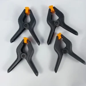 A-Clip Spring Clamps Set 4 Inch 4pcs – Strong Grip Plastic Clamps for Woodworking, Craft & DIY