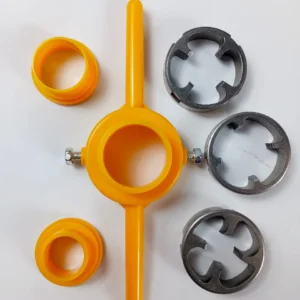 PVC Pipe Threading Tool Set – 1/2”, 3/4”, 1” Pipe Thread Cutter for Plumbing