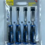 STAREX Woodworker Chisel Set – 4 Piece Professional Wood Chisel Kit