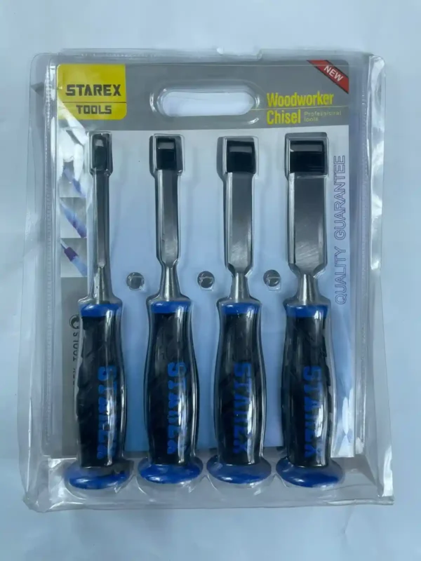 STAREX Woodworker Chisel Set – 4 Piece Professional Wood Chisel Kit ...