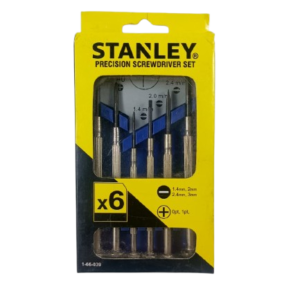 STANLEY Precision Screwdriver Set – 6 Pcs (Model 1-66-039)