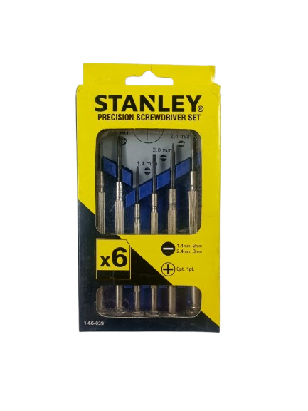 STANLEY Precision Screwdriver Set – 6 Pcs (Model 1-66-039) STANLEY Precision Screwdriver Set – 6 Pcs (Model 1-66-039)