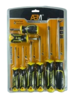 8-Piece Professional Screwdriver Set with Soft Grip Handle – Cr-V Steel – Phillips & Slotted