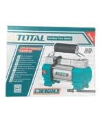 TOTAL 12V Auto Air Compressor – Portable Car Tire Inflator Pump – Heavy Duty Metal Cylinder TTAC2506