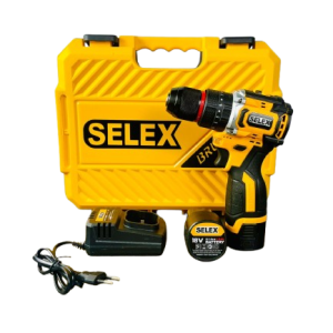SELEX 18V Cordless Drill Machine with 2 Li-Ion Batteries & Charger