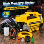 KASUMI KA2150 high pressure washer with pressure gauge, high pressure hose and spray guntoolstationpakistan, toolstation.com