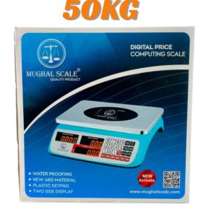 Mughal Digital Price Computing Scale – Waterproof ABS Body – Dual Display Weight Machine 50KG