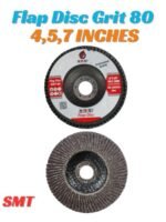 SMT Flap Disc Grit 80 for Angle Grinder – 100 x 16mm 4 inch,5 inch,7 inch