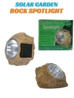 Solar Garden Rock Spotlight Outdoor Waterproof Landscape Light Automatic Night Sensor