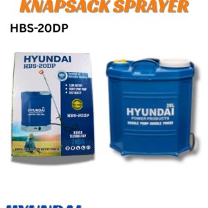 Hyundai HBS-20DP 20L Battery Operated Knapsack Sprayer - Double Pump, Heavy Duty Agricultural Sprayer