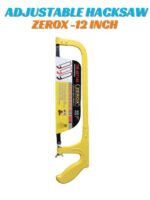 ZEROX 12" (300mm) Heavy Duty Adjustable Hacksaw Frame - Professional Metal & PVC Cutting Saw with Ergonomic Handle