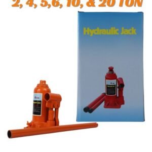 Heavy Duty Hydraulic Bottle Jack - 2, 4, 5, 6, 10, & 20 Ton Capacities - Vertical Hand Operated Jack for Cars, Trucks & Industrial Use