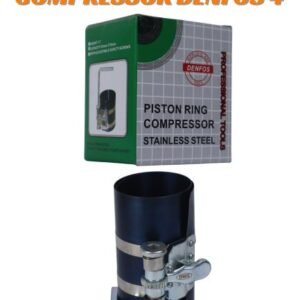 Denfos 4" Professional Piston Ring Compressor - Heavy Duty Stainless Steel Engine Repair Tool with Hex Key & Ratchet Mechanism