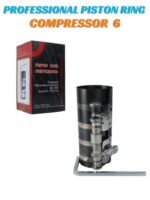 6" Professional Ratchet Piston Ring Compressor - Heavy Duty Special Spring Steel Tool with Hex Spanner - 60mm to 195mm Capacity for Engines