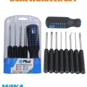 Wika 8-in-1 Professional Screwdriver Set (WK17042) - Multi-Purpose Awl & Pry Tool Kit with Interchangeable Magnetic Tips for Home & Electronics