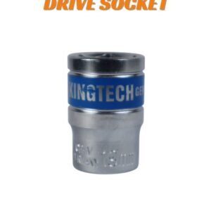 Kingtech 19mm Professional Drive Socket - CR-V Chrome Vanadium Steel - German Standard Metric Socket for Automotive & Industrial Repair