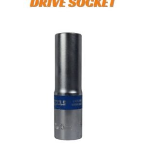 15mm Deep Drive Socket - Forged Chrome Vanadium (Cr-V) Steel - Professional Grade Metric Socket for Automotive & Industrial Repair (WK12042)