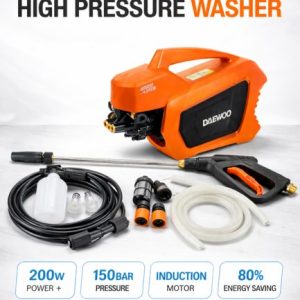 Daewoo DAXP150-2000G High Pressure Washer - 150 Bar 2000W induction Motor Portable Car Washer & Home Cleaning Machine