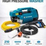 ECOSEN EC-Q2 Professional High Pressure Washer - Heavy Duty Portable Car Washer & Home Cleaning Pump 60-210 bar