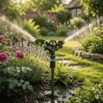 Heavy Duty 360° Rotating Impact Sprinkler - Adjustable Plastic Rain Gun for Garden & Agriculture Irrigation