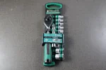 12 PCS 1/4 Inch Drive Socket Wrench Set with Ratchet Handle Xinran