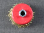 Golden Wire Cup Brush for Angle Grinder – M10 / M14 Thread