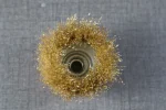 Golden Wire Cup Brush for Angle Grinder – M10 / M14 Thread