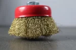 Golden Wire Cup Brush for Angle Grinder – M10 / M14 Thread