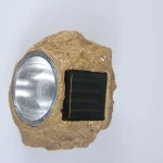 Solar Garden Rock Spotlight Outdoor Waterproof Landscape Light Automatic Night Sensor