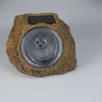 Solar Garden Rock Spotlight Outdoor Waterproof Landscape Light Automatic Night Sensor