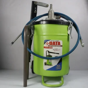 DATA Heavy Duty Bucket Grease Pump - 5000 PSI High Pressure Manual Lubrication Pump with Wheels