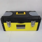 SHIDELI High-Grade Heavy Duty Tool Box - Professional Portable Hardware Storage Organizer with Metal Latches & Top Compartments