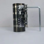 6" Professional Ratchet Piston Ring Compressor - Heavy Duty Special Spring Steel Tool with Hex Spanner - 60mm to 195mm Capacity for Engines