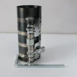 6" Professional Ratchet Piston Ring Compressor - Heavy Duty Special Spring Steel Tool with Hex Spanner - 60mm to 195mm Capacity for Engines