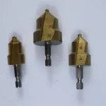 3-Piece HSS Mouth Lift Drill Set - Titanium Coated Step Drill Bits for Thin Sheet Metal & Car Bodywork WORKZONE