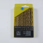 13-Piece HSS Spiral Drill Bit Set - Titanium Coated High-Speed Steel Bits for Metal, Wood & Plastic - Range 1.5mm to 6.5mm