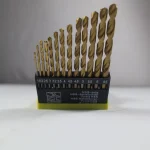 13-Piece HSS Spiral Drill Bit Set - Titanium Coated High-Speed Steel Bits for Metal, Wood & Plastic - Range 1.5mm to 6.5mm