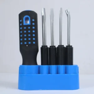 Wika 8-in-1 Professional Screwdriver Set (WK17042) - Multi-Purpose Awl & Pry Tool Kit with Interchangeable Magnetic Tips for Home & Electronics