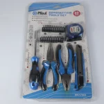 25-Piece Professional Combination Tool Set (WK17084) - Heavy Duty Home & Garage Repair Kit with Pliers, Screwdriver & Bits WIKA
