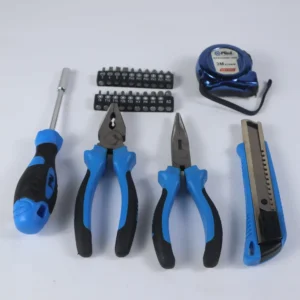 25-Piece Professional Combination Tool Set (WK17084) - Heavy Duty Home & Garage Repair Kit with Pliers, Screwdriver & Bits WIKA