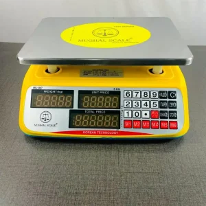 Mughal Digital Price Computing Scale – Waterproof ABS Body – Dual Display Weight Machine