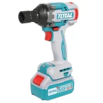 Total TIWLI2050 20V Lithium-Ion Cordless Impact Wrench - Brushless Motor, 500Nm High Torque with 2x 4.0Ah Batteries & Charger