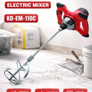 Kundi KD-EM-110C Electric Mixer Machine 1200W – Heavy Duty Paint & Cement Mixer