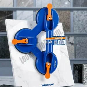 Wadfow Tile Sucker Heavy Duty Triple Suction Cup – Model WKR1G75 | 3-Plate Vacuum Lifter & Puller for Large Tiles, Glass, Granite & Marble Moving