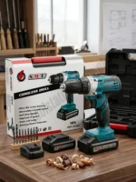 SMT Cordless Drill Machine 18V Professional – Model SMT 4722 | Heavy Duty Dual Speed Electric Screwdriver Kit with 2Pcs Li-ion Batteries & Storage Case